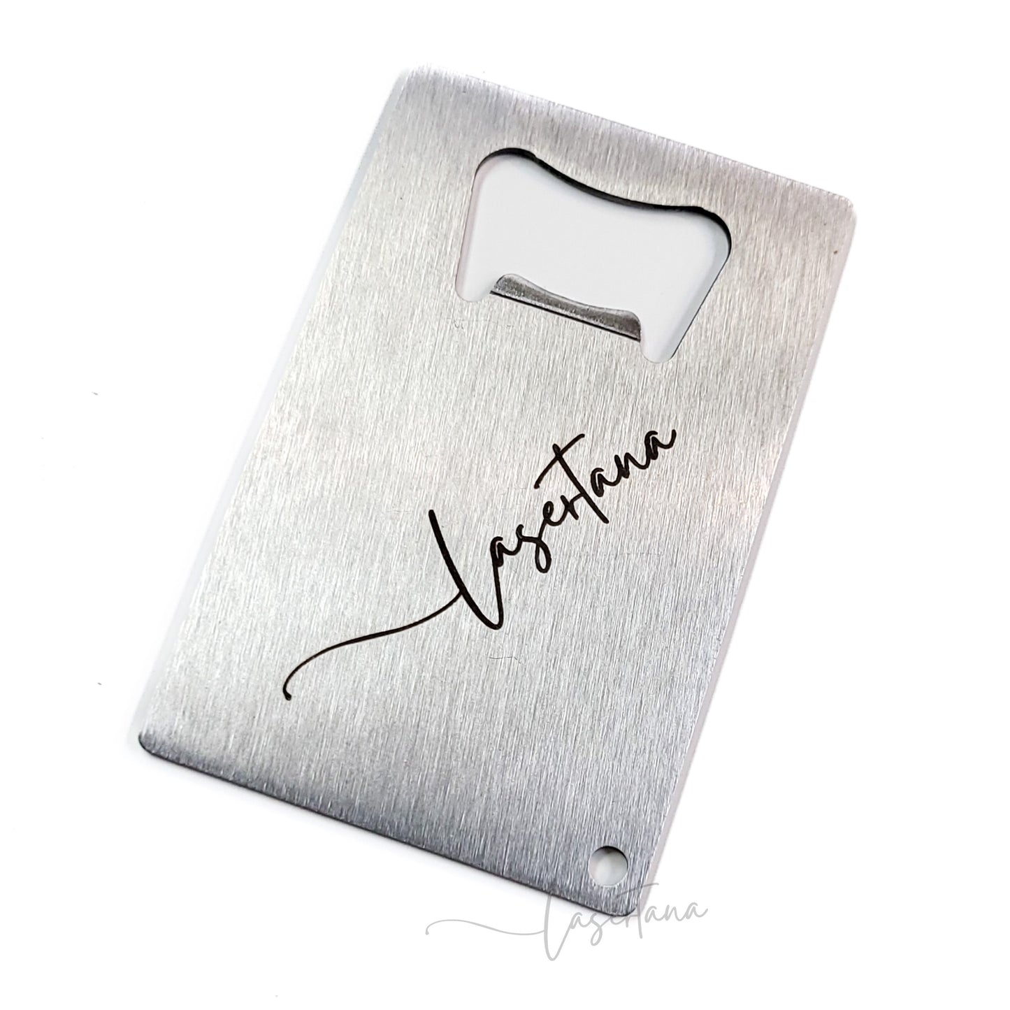 Personalized Metal Credit Card Bottle openers