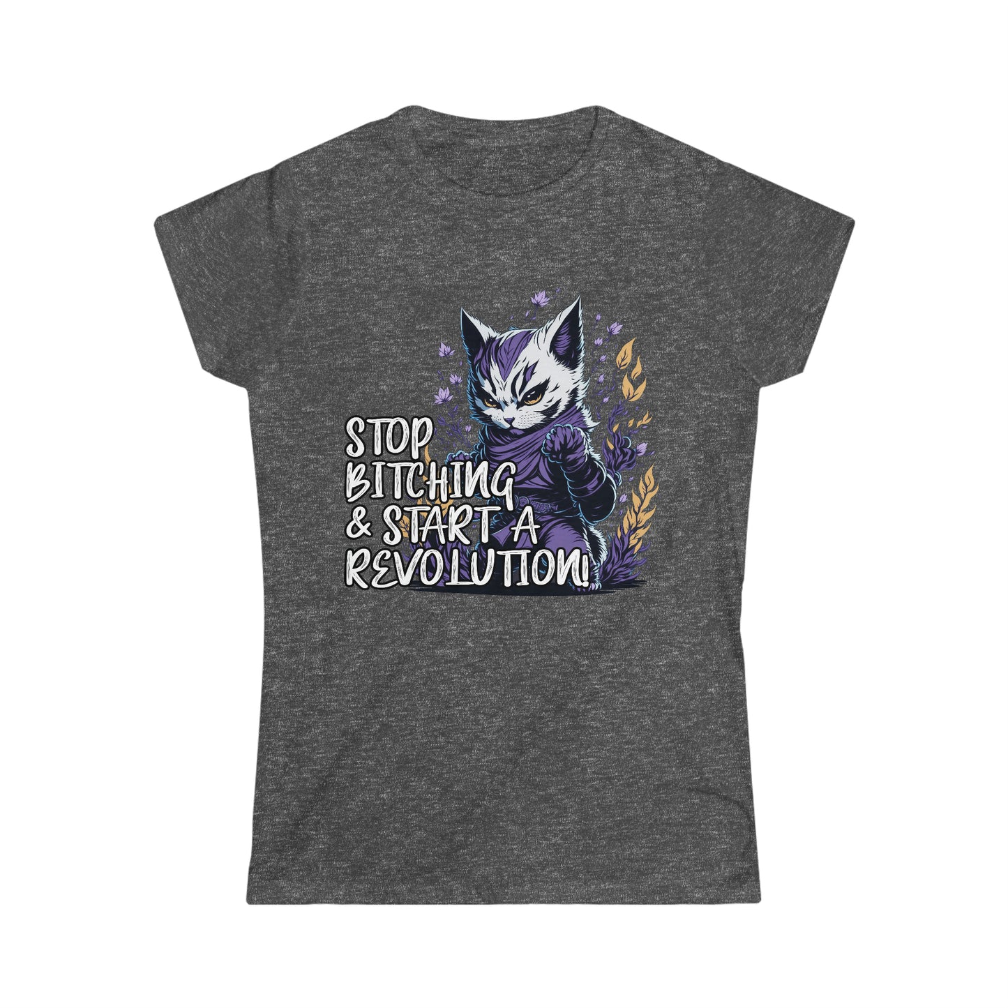 Ninja Cat Revolution Women's Shirt | Stop Bitching!