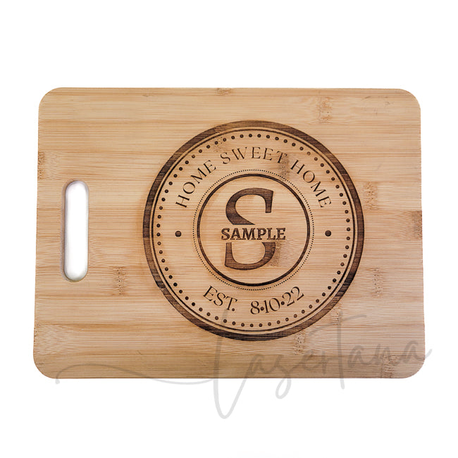 Customized Bamboo Cutting Board 9x12x0.25"