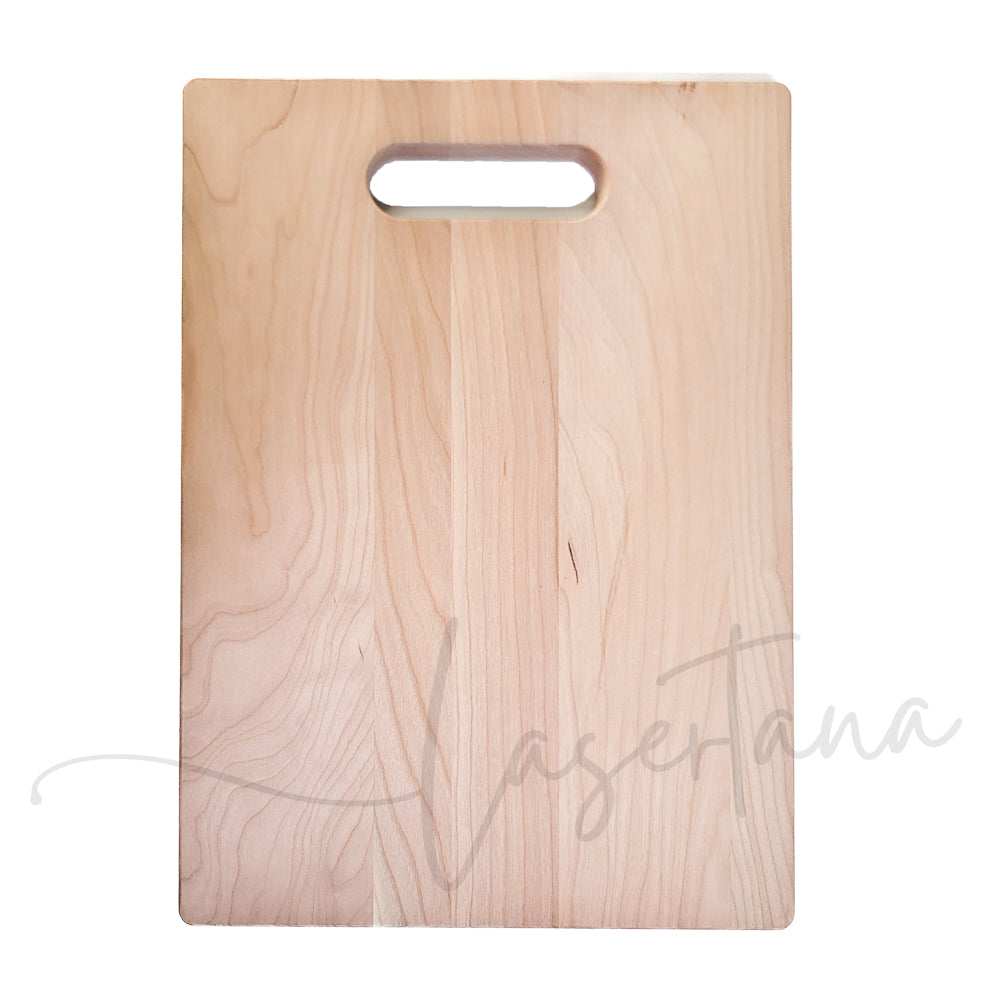 Customized Cutting Board Canadian Walnut Wood w/Handle 9x12x0.75"