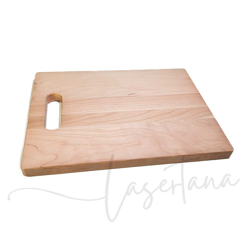 Customized Cutting Board Canadian Walnut Wood w/Handle 9x12x0.75"