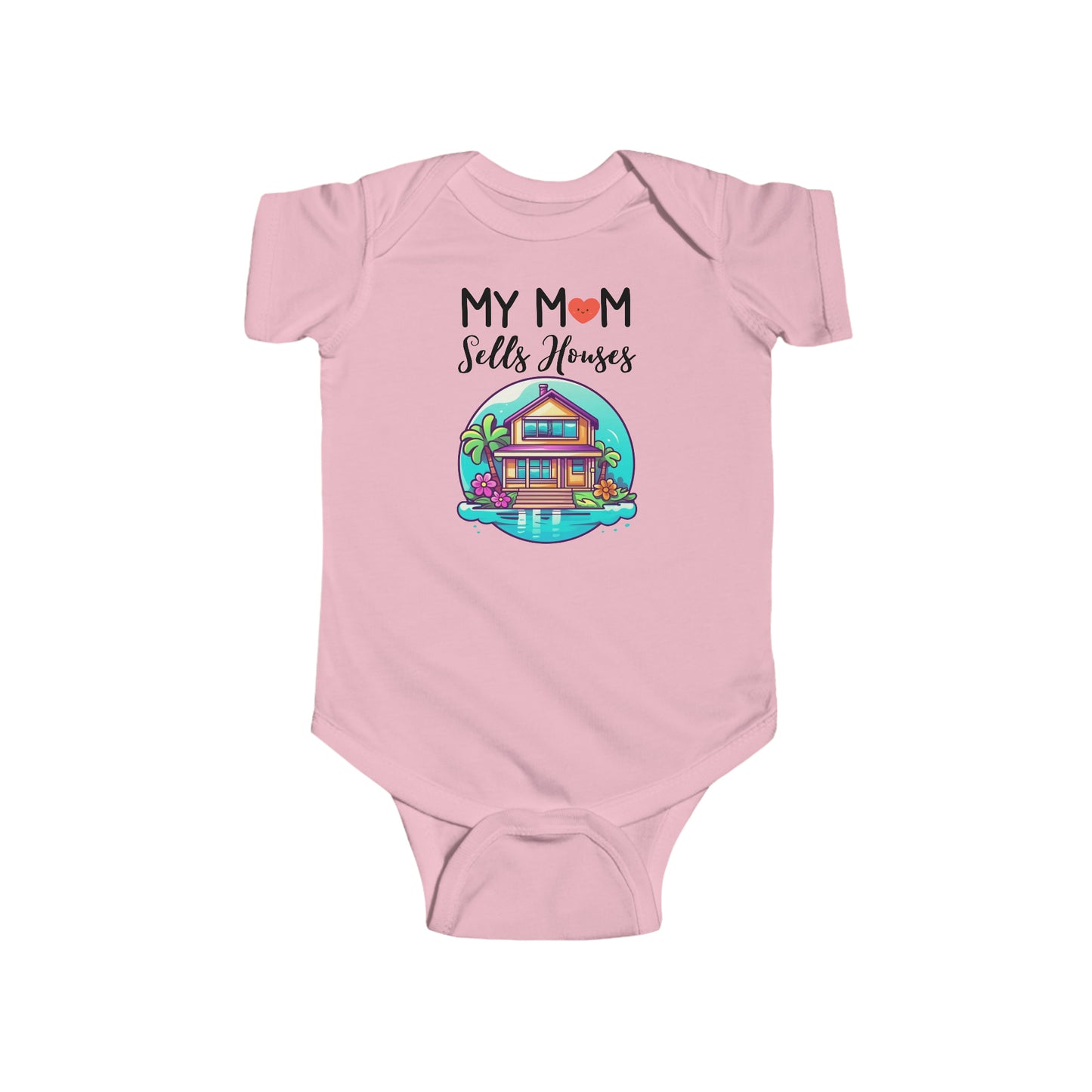 My Mom Sells Houses Baby Onesie | Real Estate Agent Baby Shower Gift | Realtor Gifts