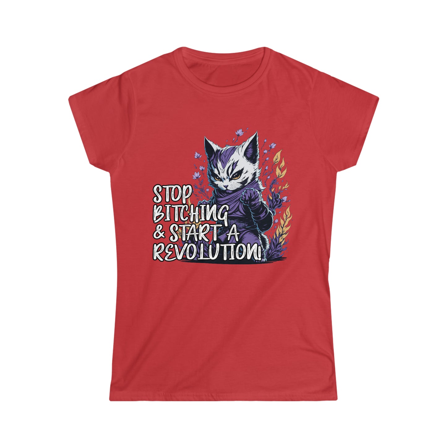 Ninja Cat Revolution Women's Shirt | Stop Bitching!