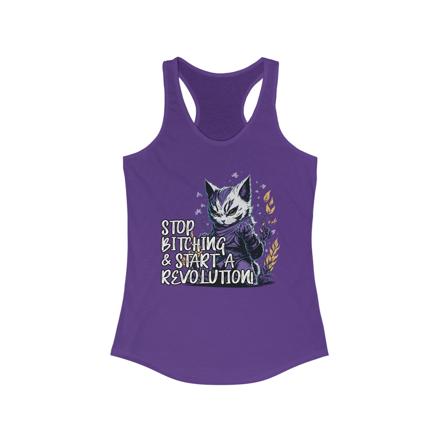 Ninja Cat Revolution Women's Slim-Fit Tank Top | Stop Bitching
