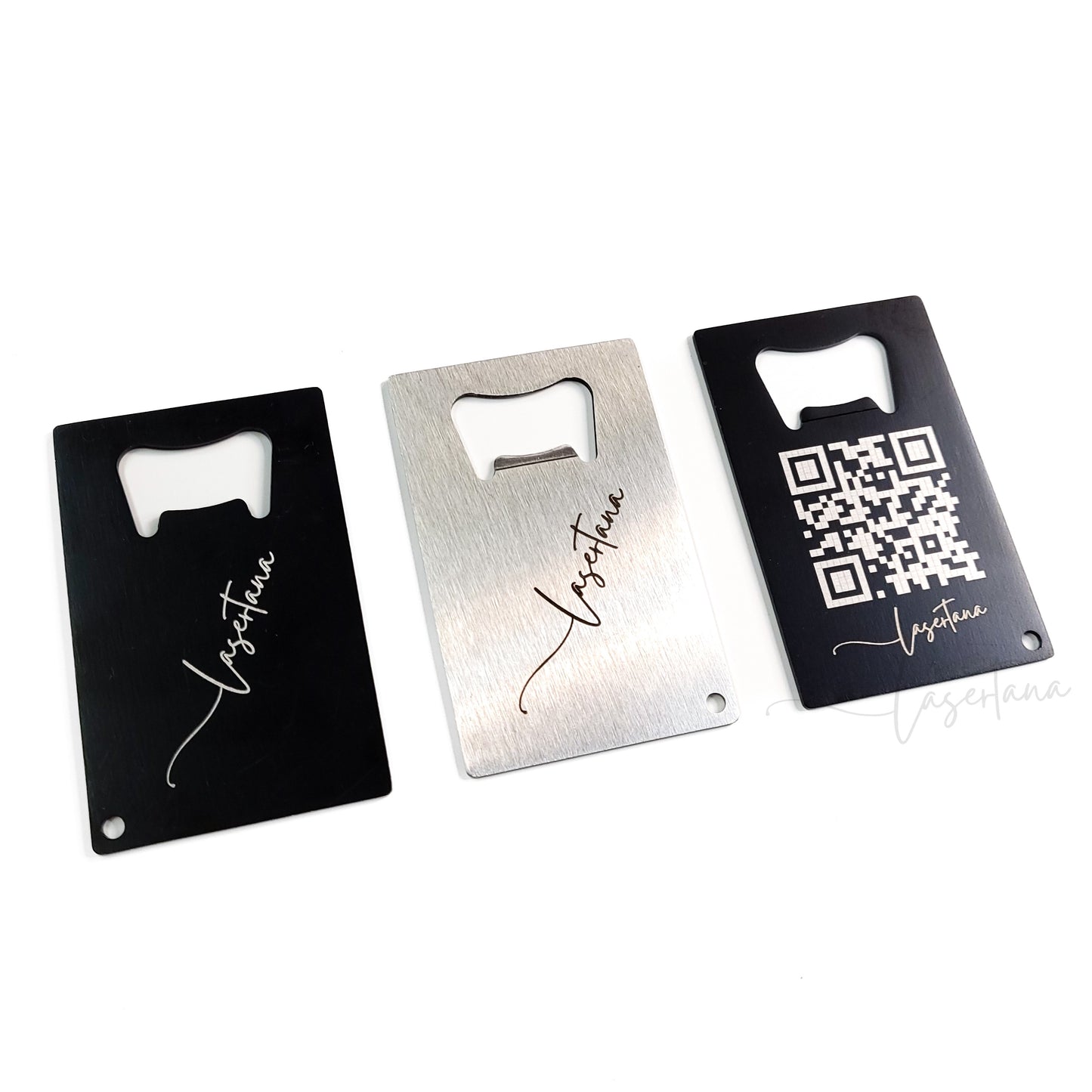Personalized Metal Credit Card Bottle openers