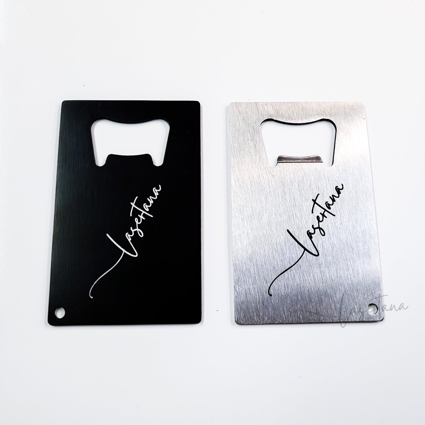 Personalized Metal Credit Card Bottle openers