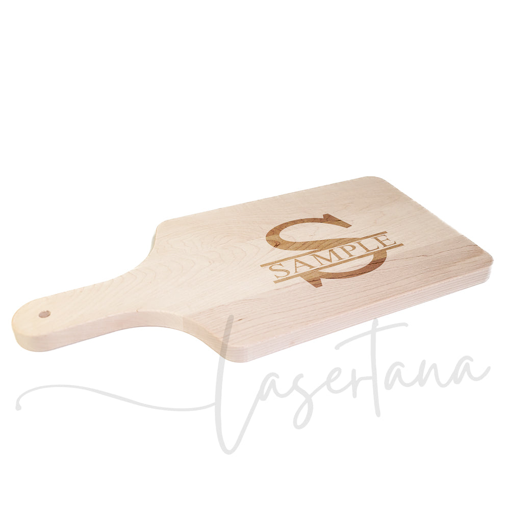 Customized Canadian Maple Paddle Cutting Board 9"x18"x3/4"