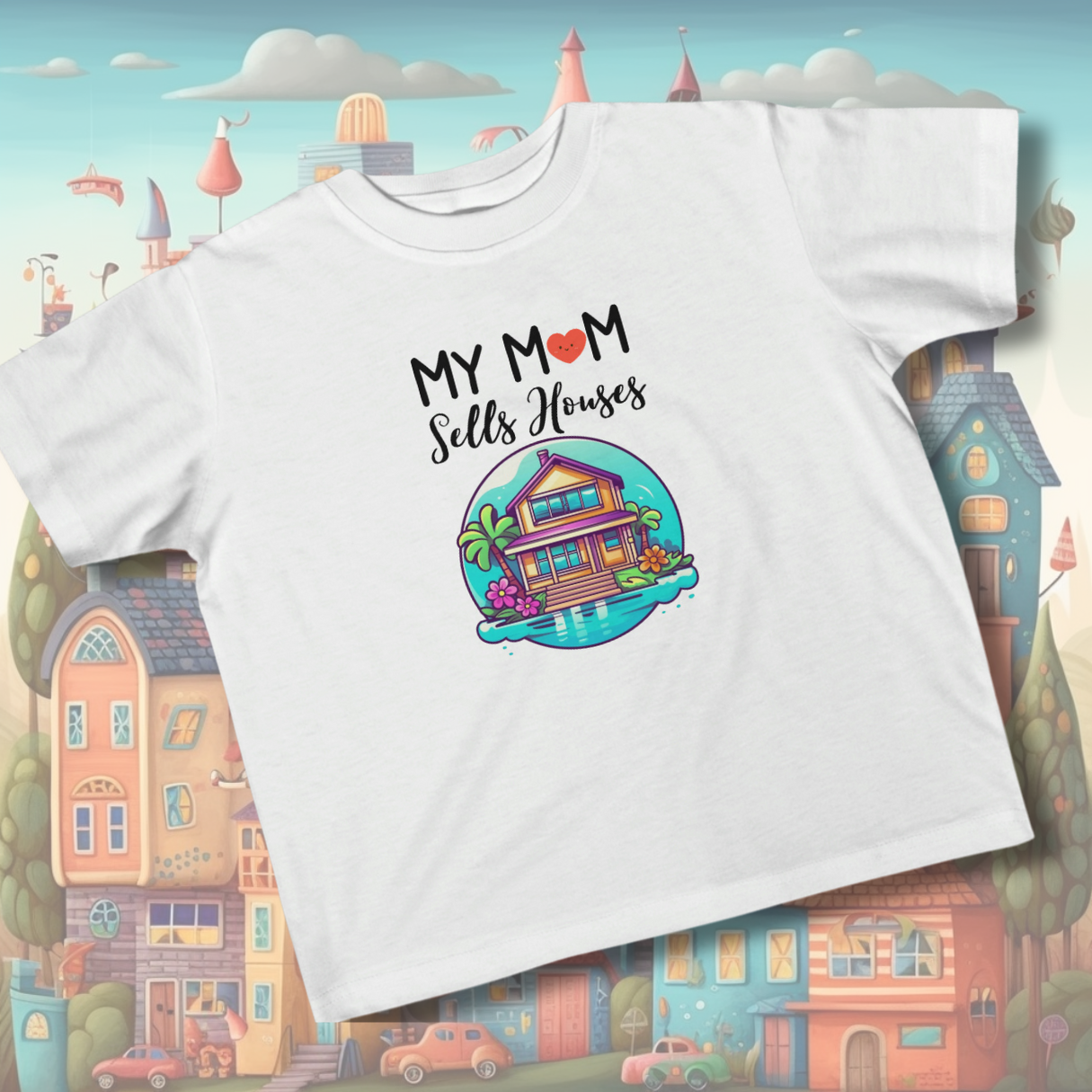 My Mom Sells Houses Toddler Shirt | Realtor Promo Idea | Real Estate Agent Gift