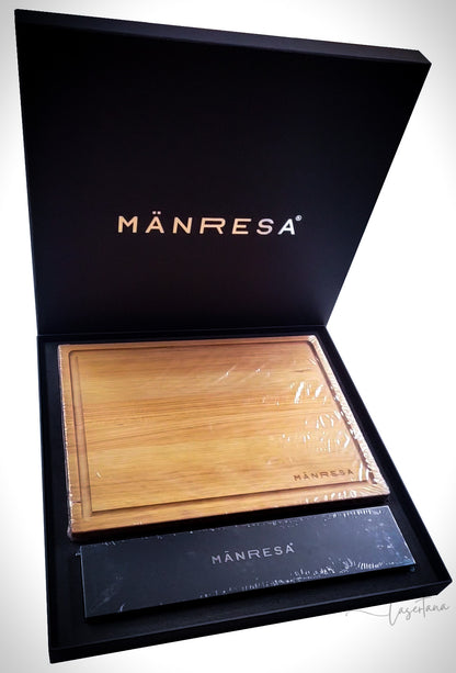 Mänresa Butcher Block and Pro Chef Knife Gift Set