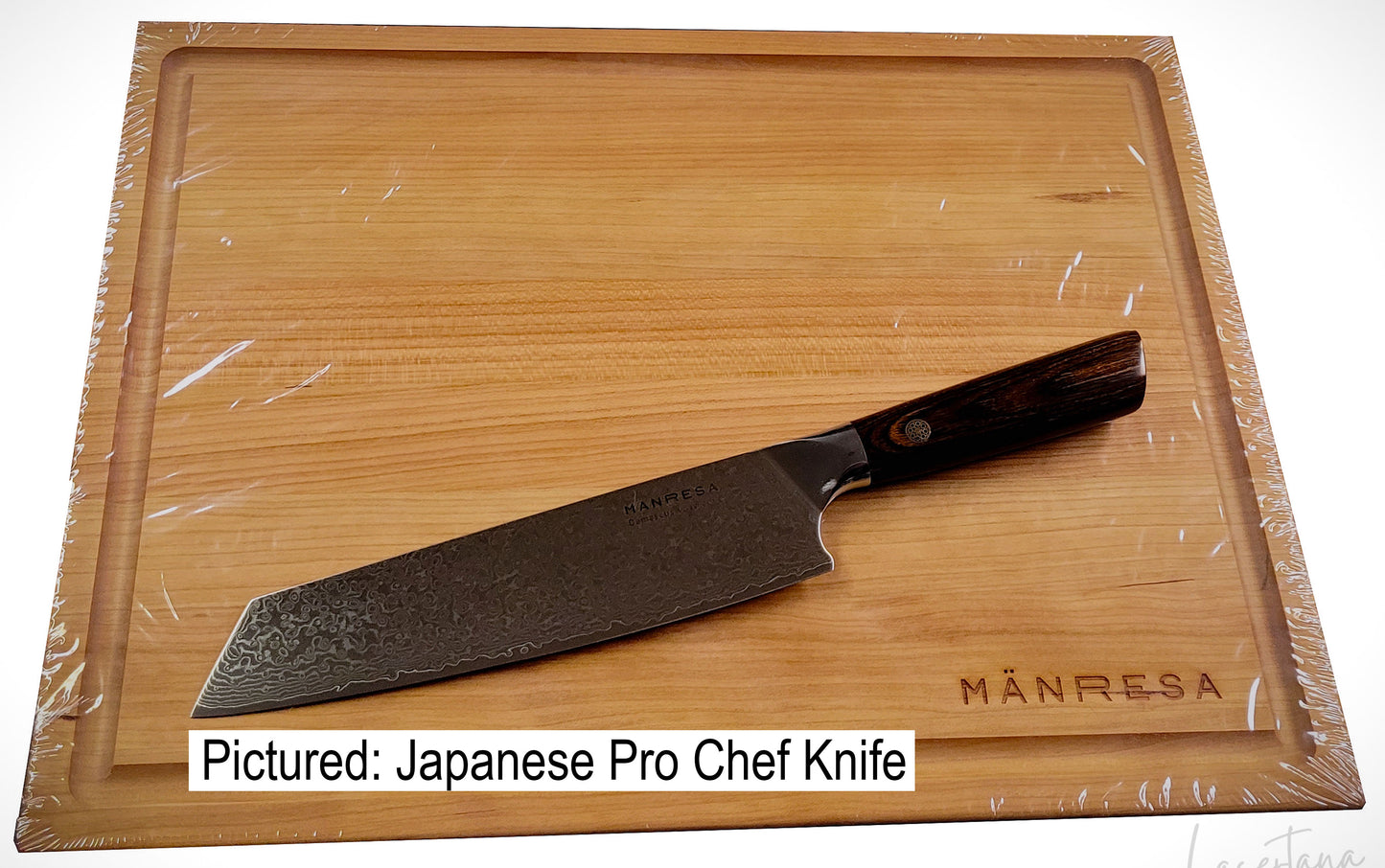 Mänresa Butcher Block and Pro Chef Knife Gift Set